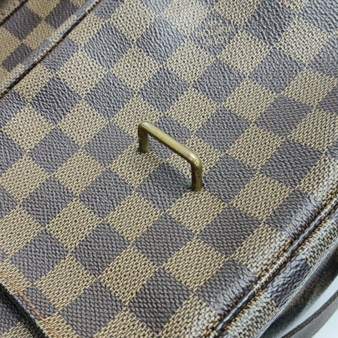 BROADWAY Damier Ebene Coated Canvas Brown