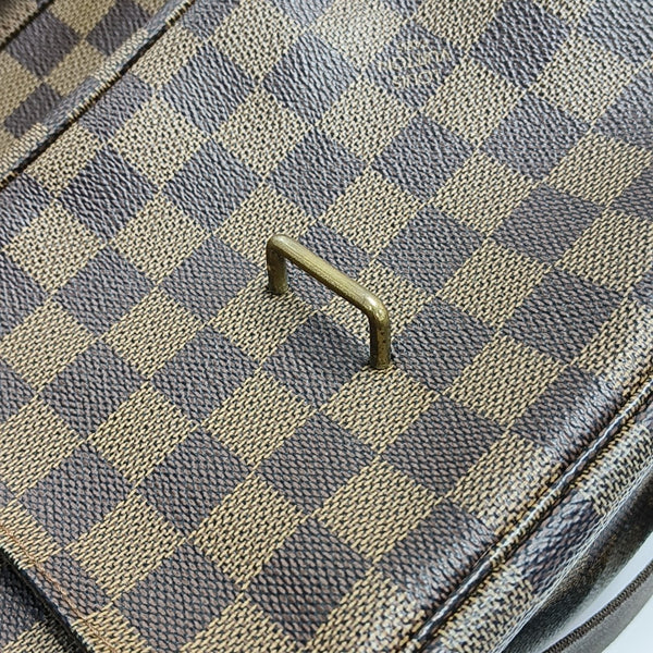 BROADWAY Damier Ebene Coated Canvas Brown