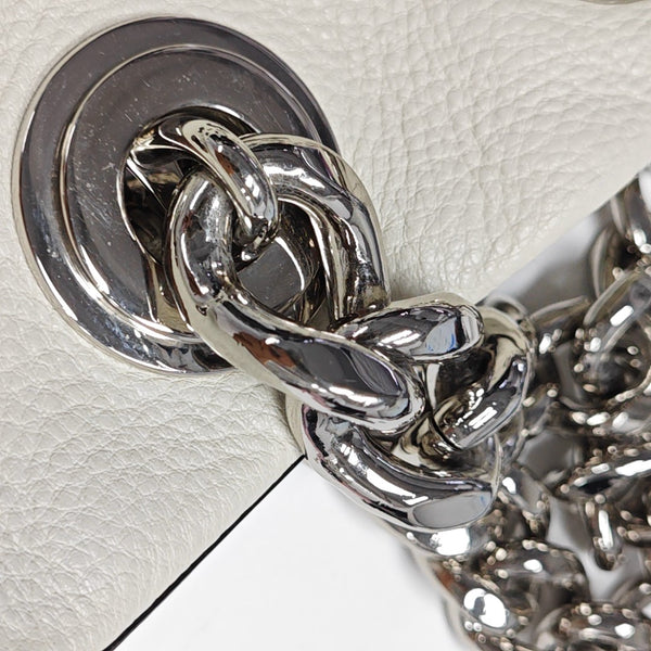 Calfskin Shoulder Bag White