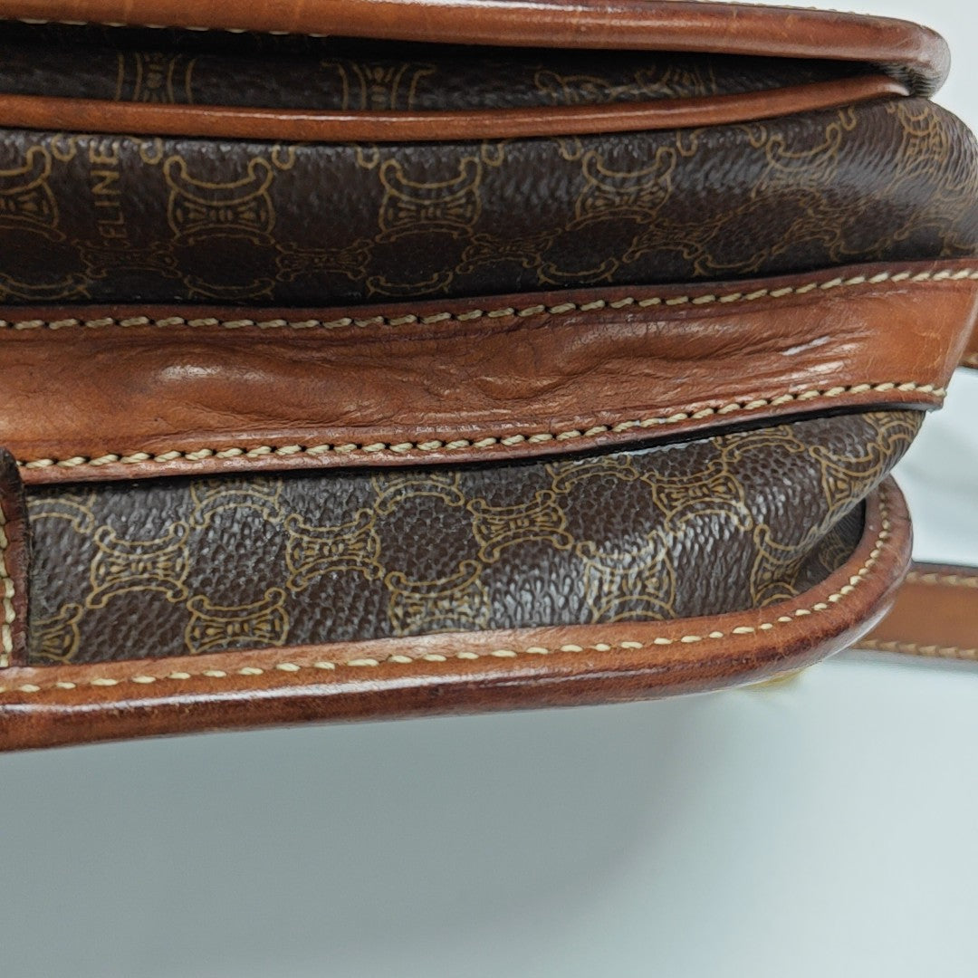 MACADAM CLUTCHES Coated Canvas Brown