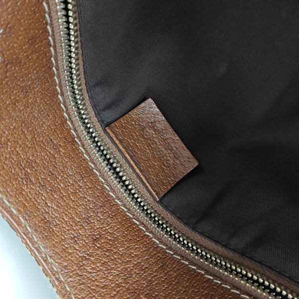 Monogram Canvas Top Handle Bag Brown