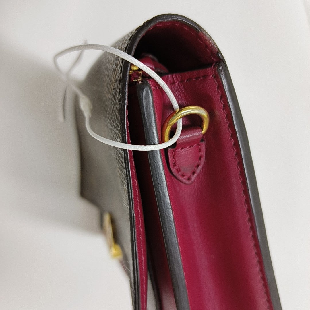 FLORE Monogram Coated Canvas Brown