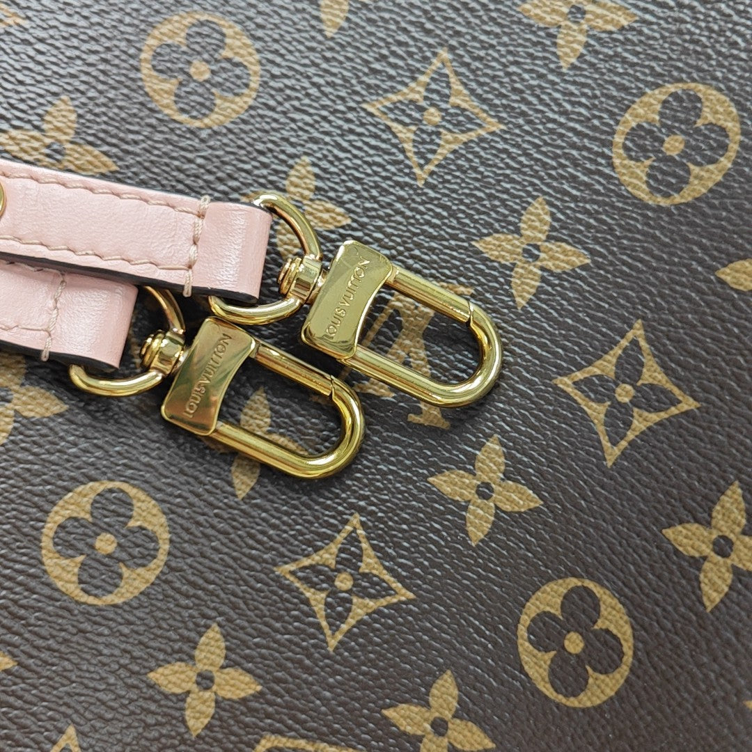NÉONOÉ MM Monogram Coated Canvas Brown