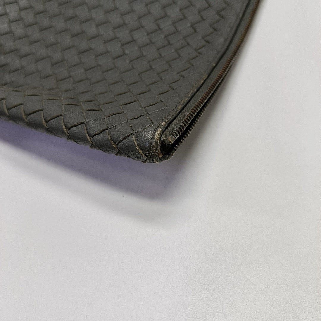 Lambskin Clutch Gray