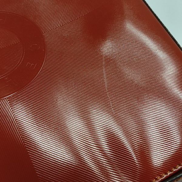 Patent Calfskin Red