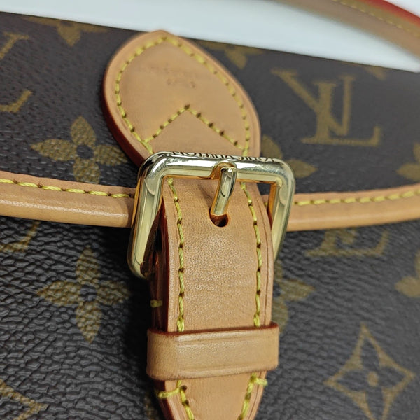 DIANE Nano Monogram Coated Canvas Brown
