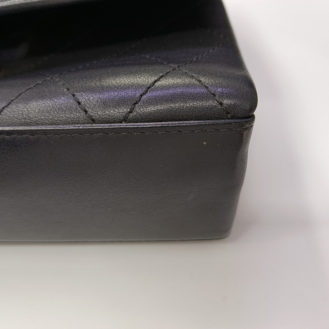 Quilted Calfskin Shoulder Bag Black