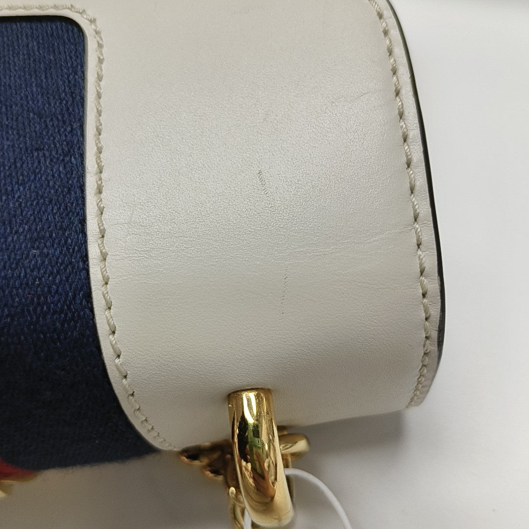 Sylvie Mini Calfskin White