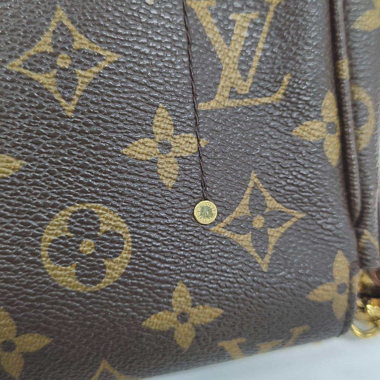 FAVORITE PM Monogram Coated Canvas Brown