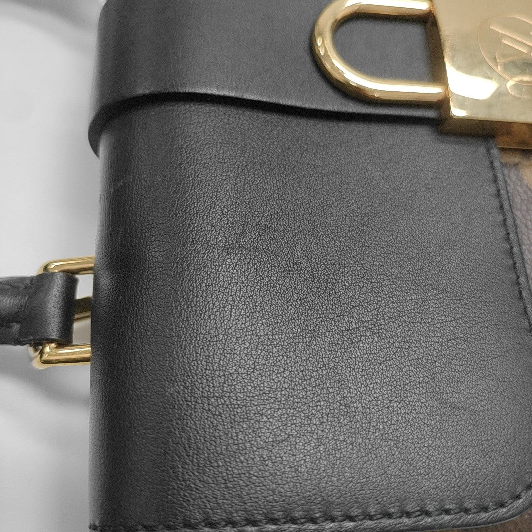 LOCKY BB Monogram Coated Canvas Brown