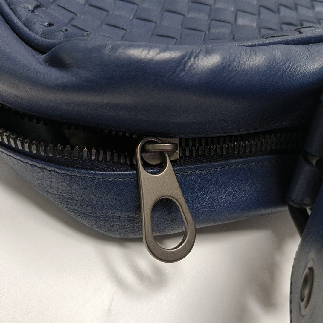 Calfskin Shoulder Bag Blue