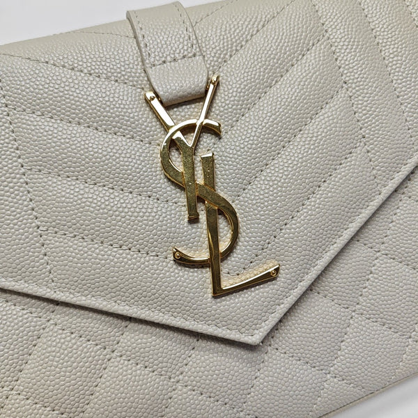 ENVELOPE Small Quilted Calfskin White