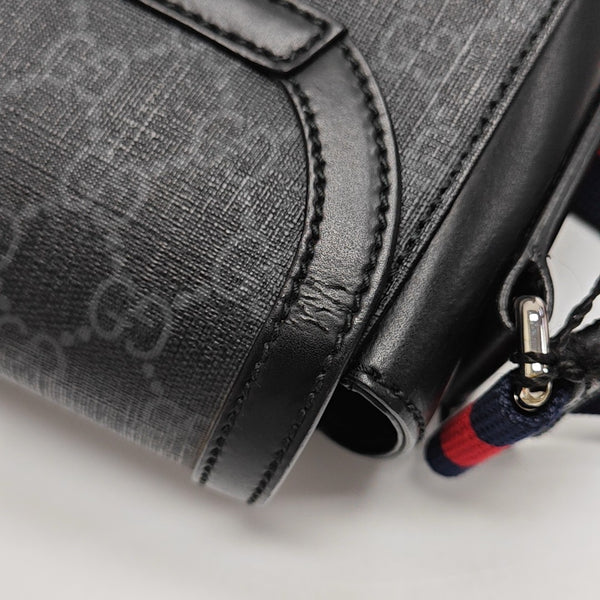 Nightcourrier Monogram Coated Canvas Black