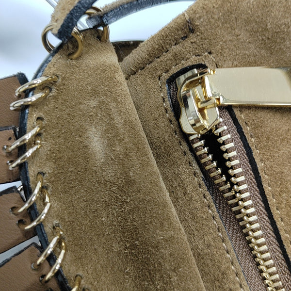 Suede Shoulder Bag Brown