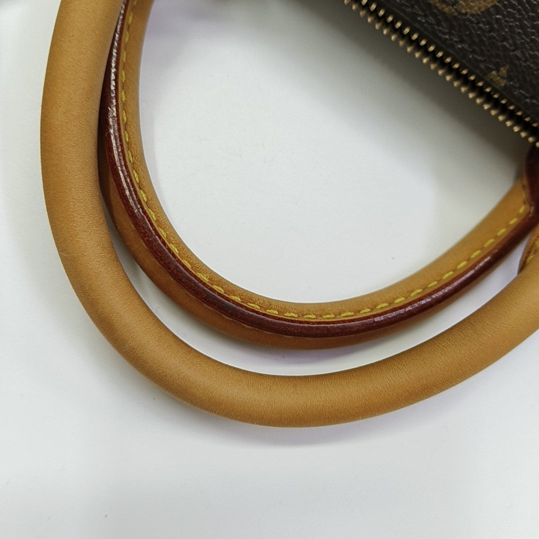 SPEEDY 30 Monogram Coated Canvas Brown