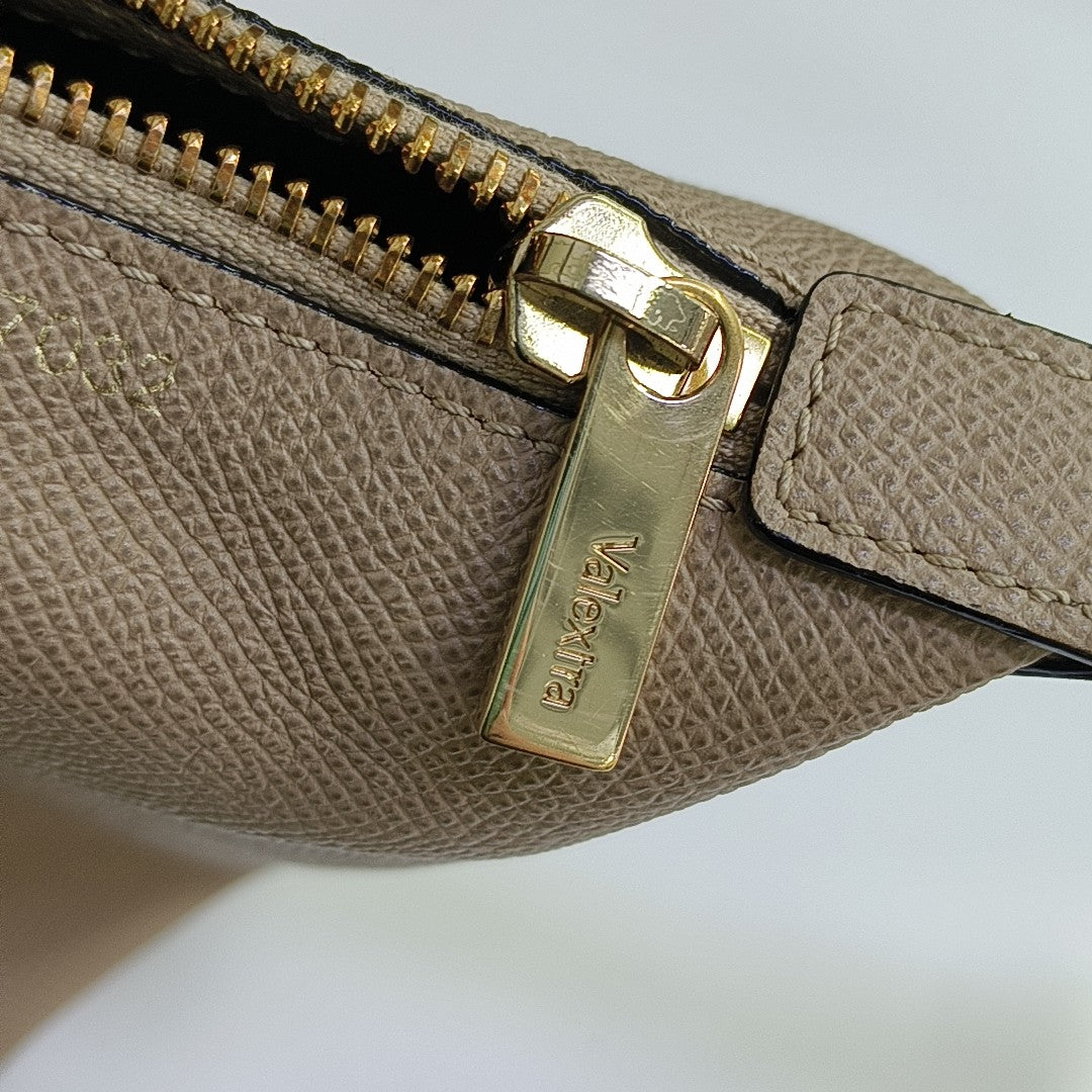 Leather Shoulder Bag Beige