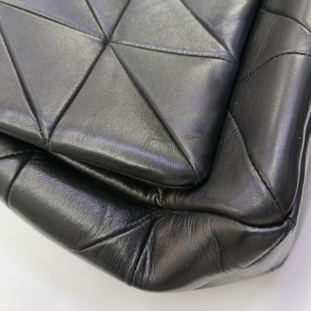 JAMIE Medium Quilted Lambskin Black