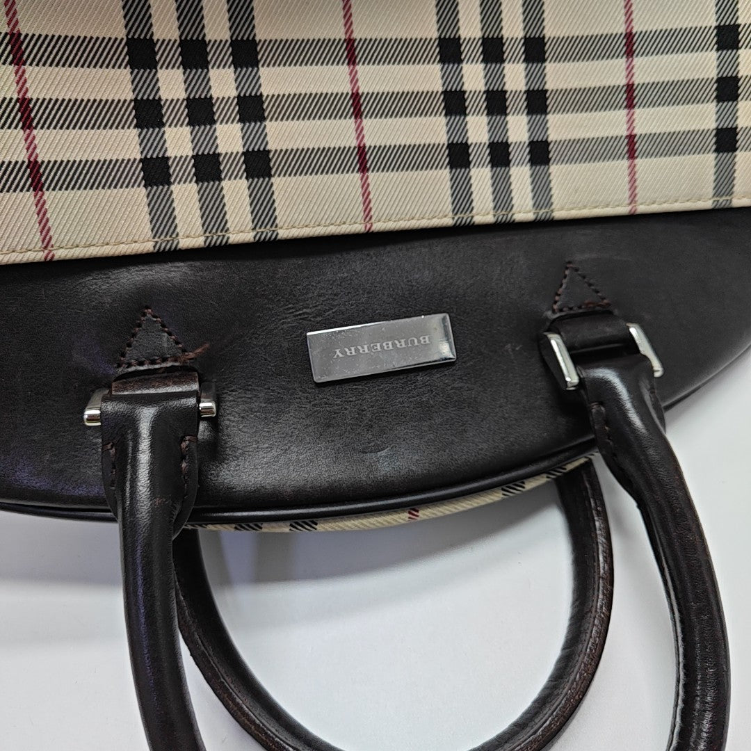 Canvas Top Handle Bag Beige