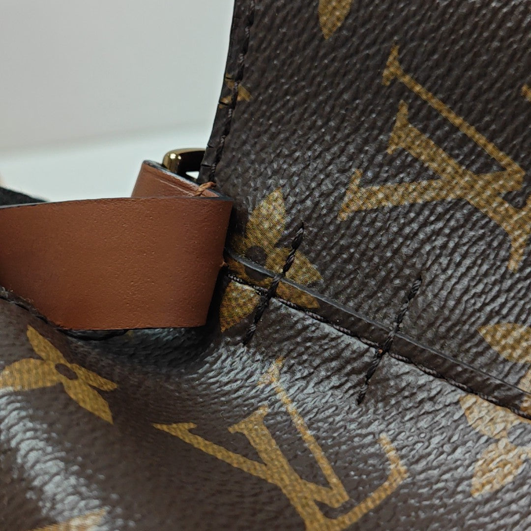 NÉONOÉ MM Monogram Coated Canvas Brown
