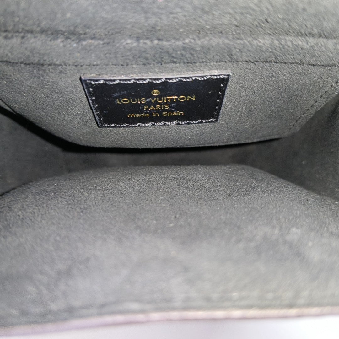 CAMERA BOX Monogram Coated Canvas Brown