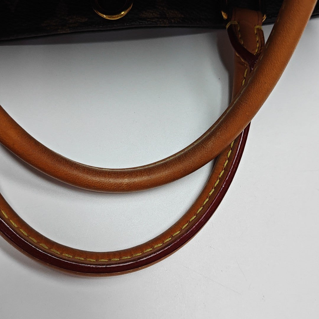 MONTAIGNE Monogram Coated Canvas Brown