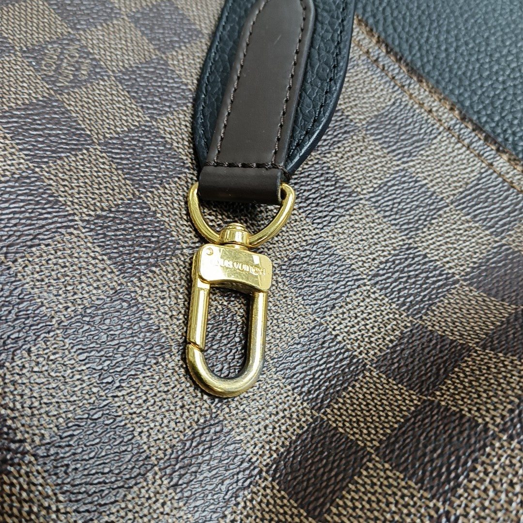 JERSEY Damier Ebene Coated Canvas Brown