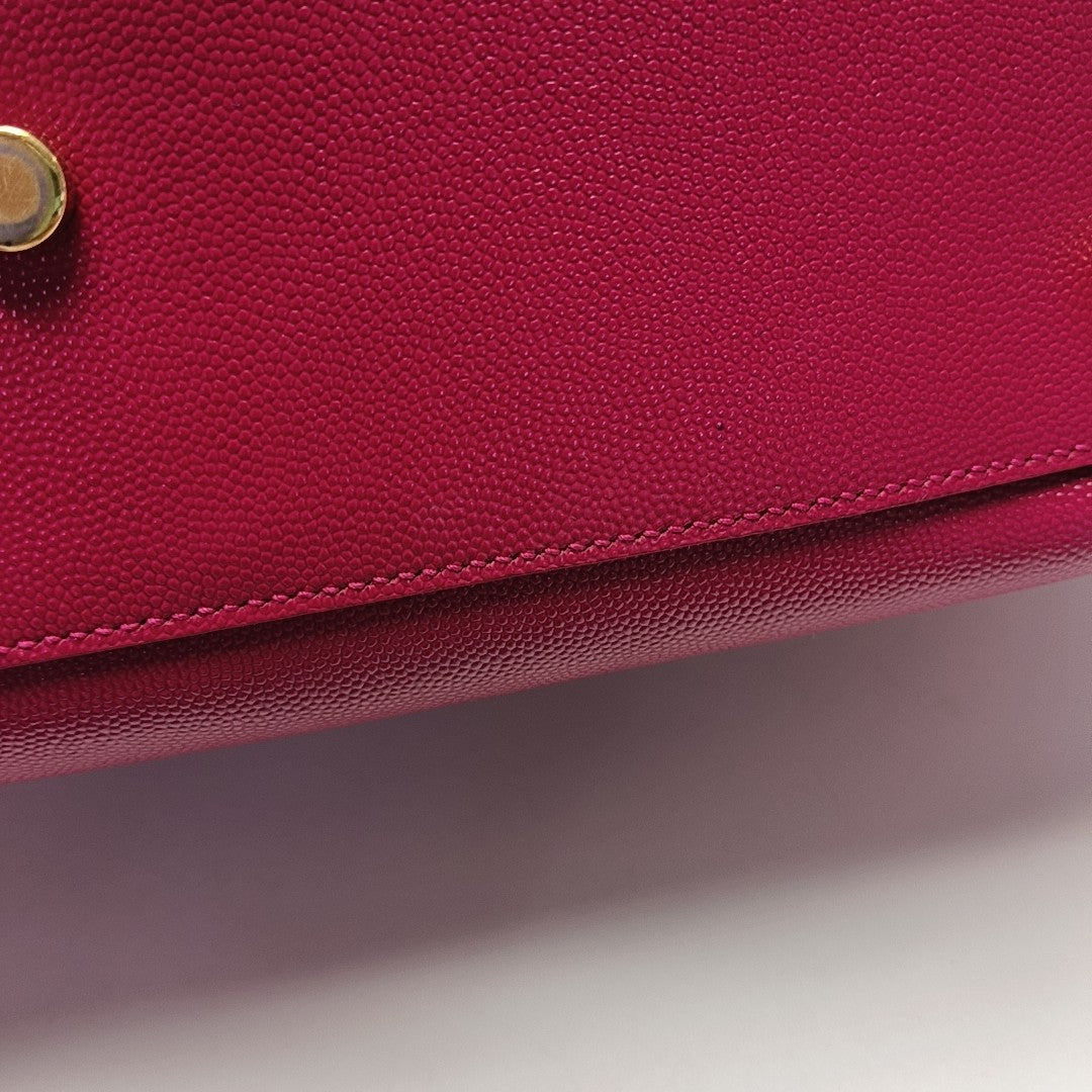 Calfskin Shoulder Bag Red