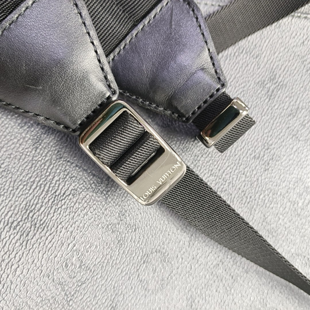 CHRISTOPHER PM Monogram Coated Canvas Gray