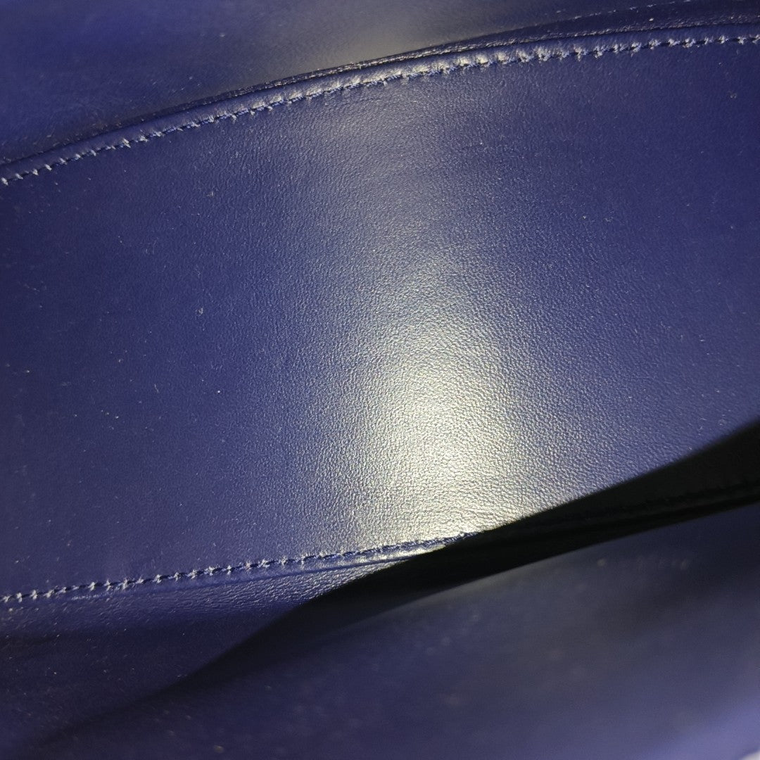Hourglass S Calfskin Blue