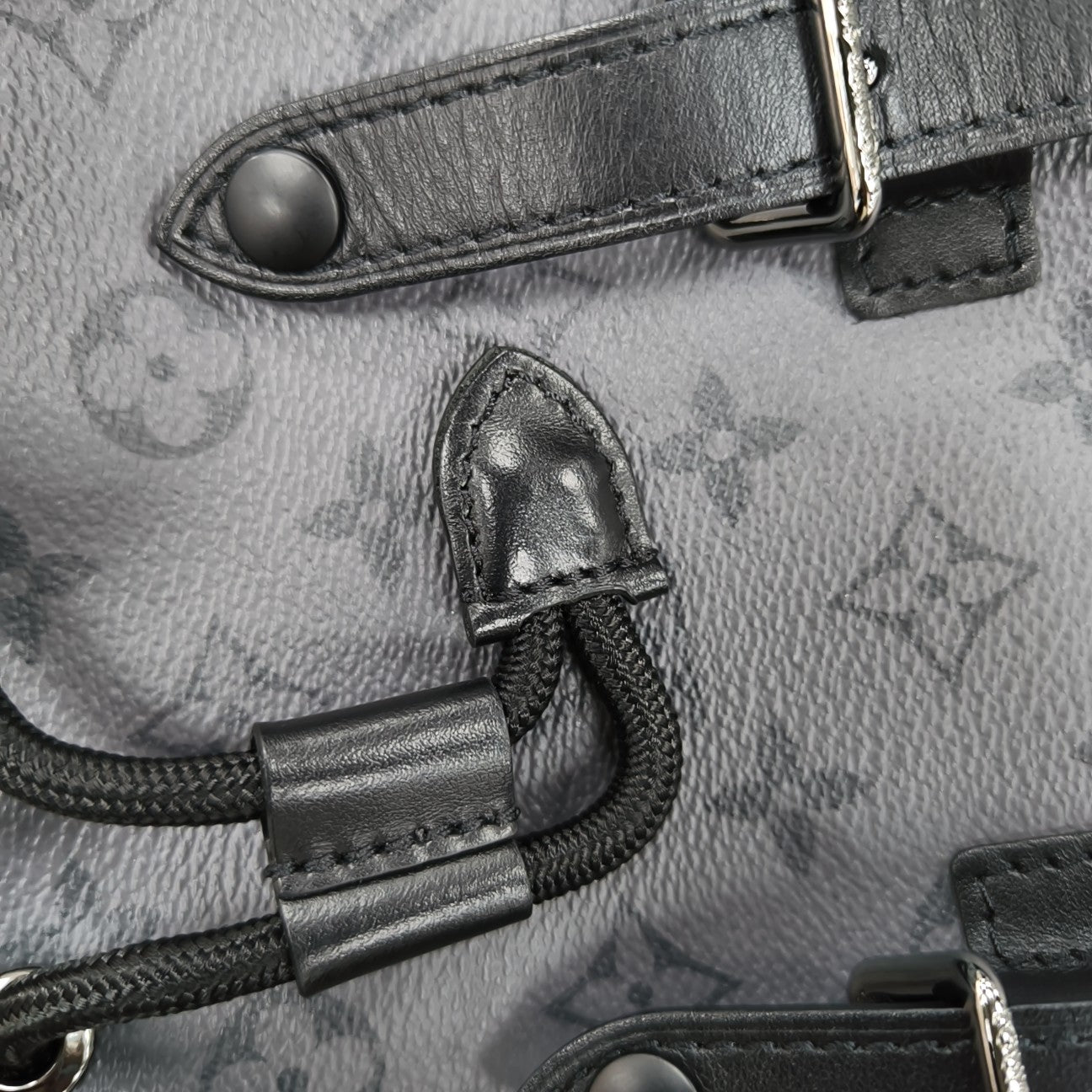 CHRISTOPHER Monogram Coated Canvas Gray