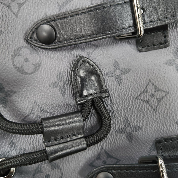 CHRISTOPHER Monogram Coated Canvas Gray
