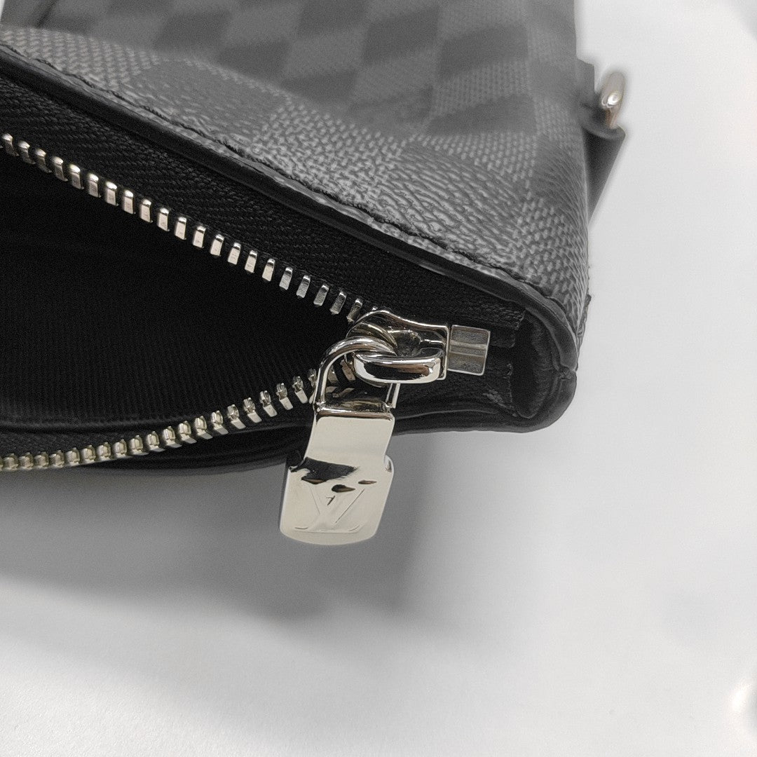 ANTON Damier Graphite Coated Canvas Gray
