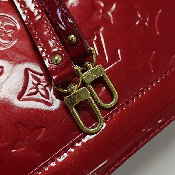ALMA BB Monogram Patent Leather Red