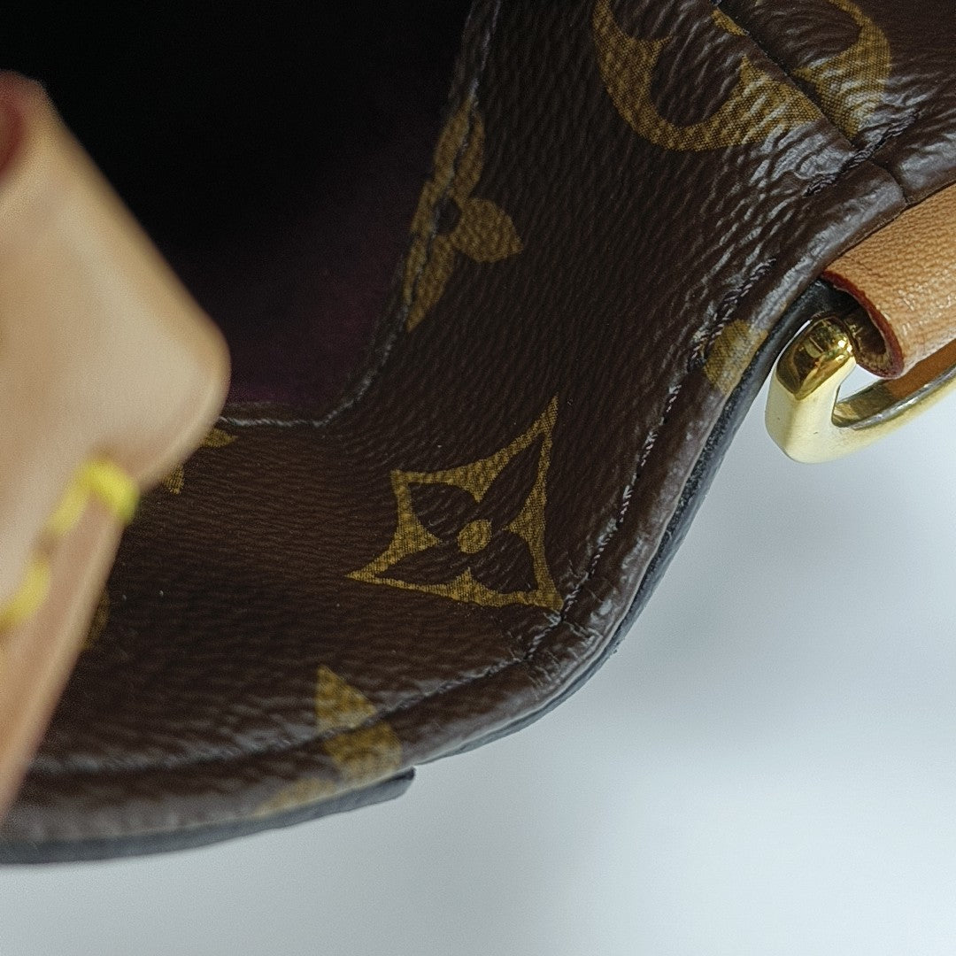 MONTAIGNE Monogram Coated Canvas Brown