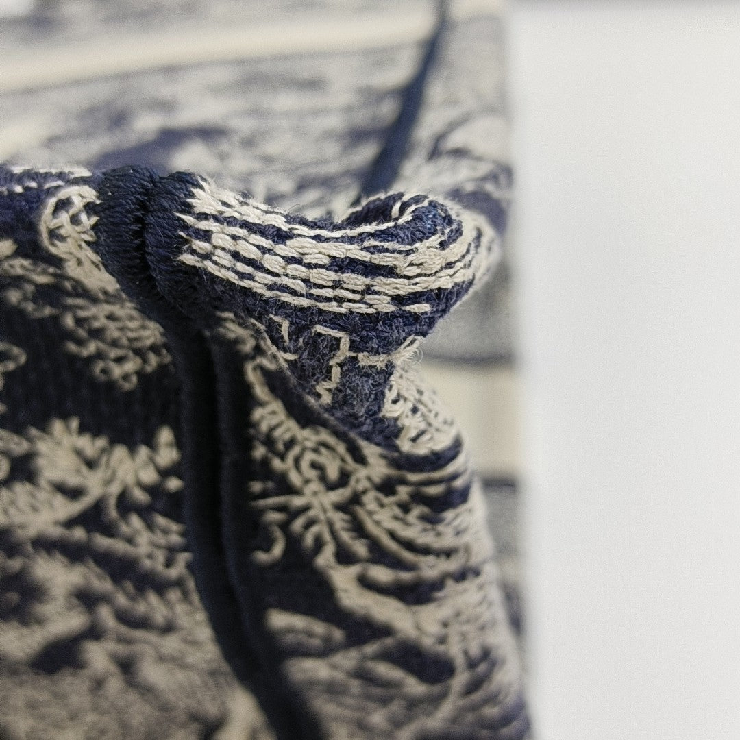 Book Tote Large Fabric Blue