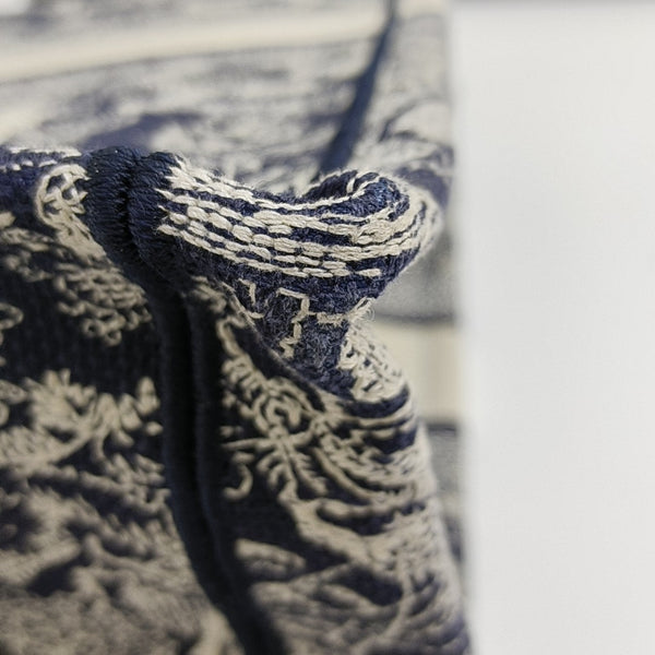 Book Tote Large Fabric Blue