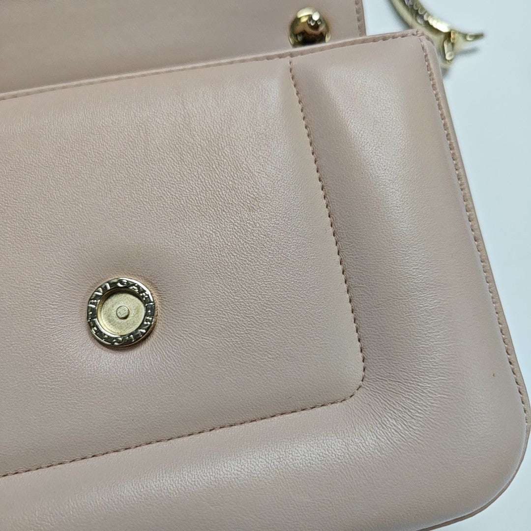 BVLGARI Small Lambskin Red