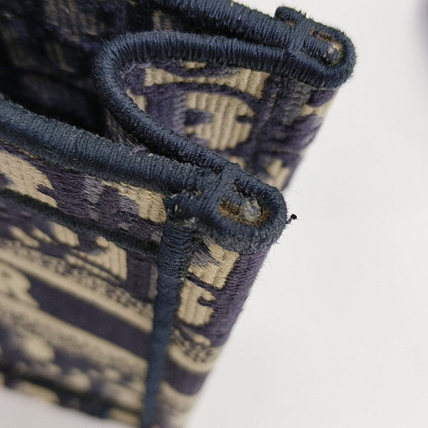 Book Tote Mini Canvas Blue