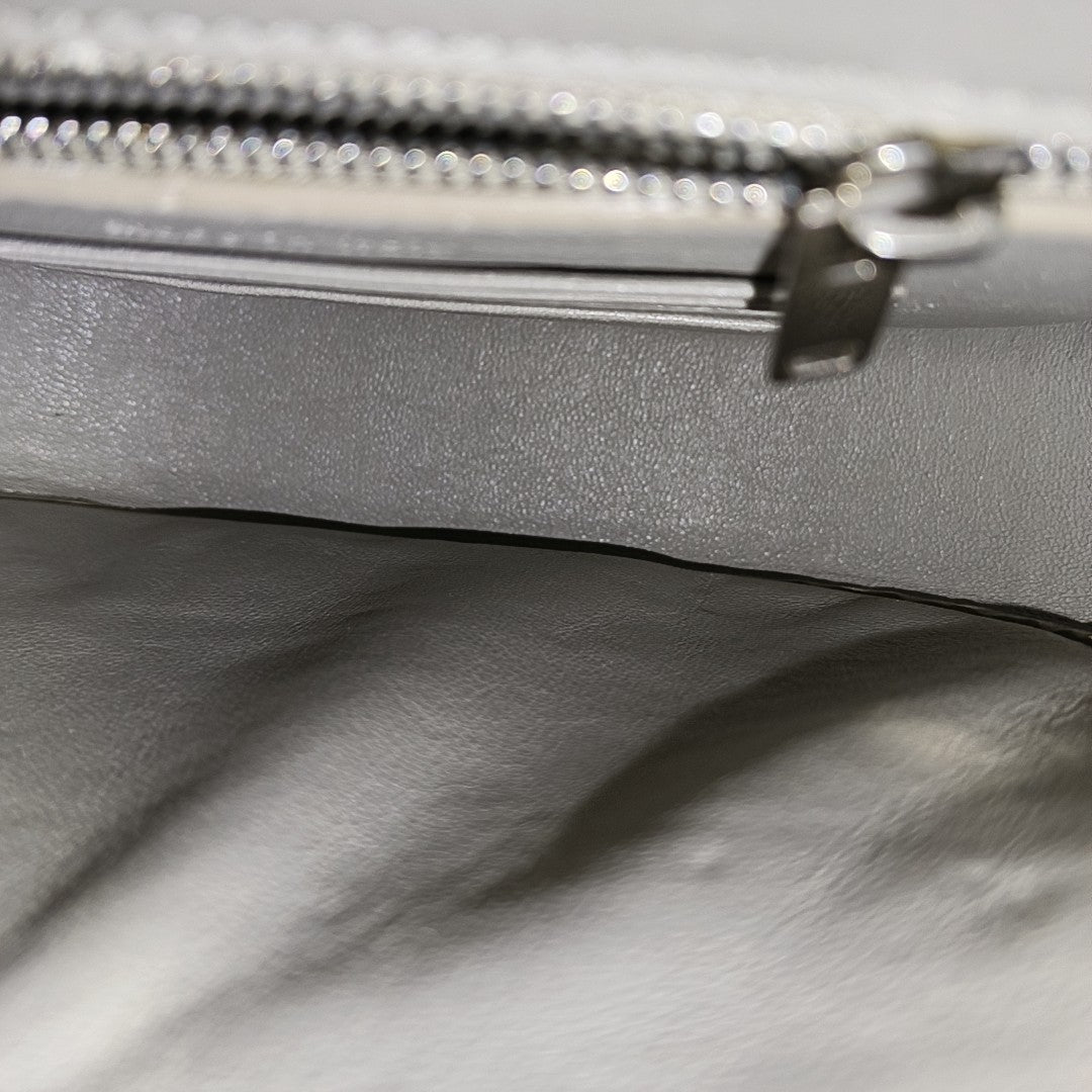 TROTTEUR Small Calfskin Gray