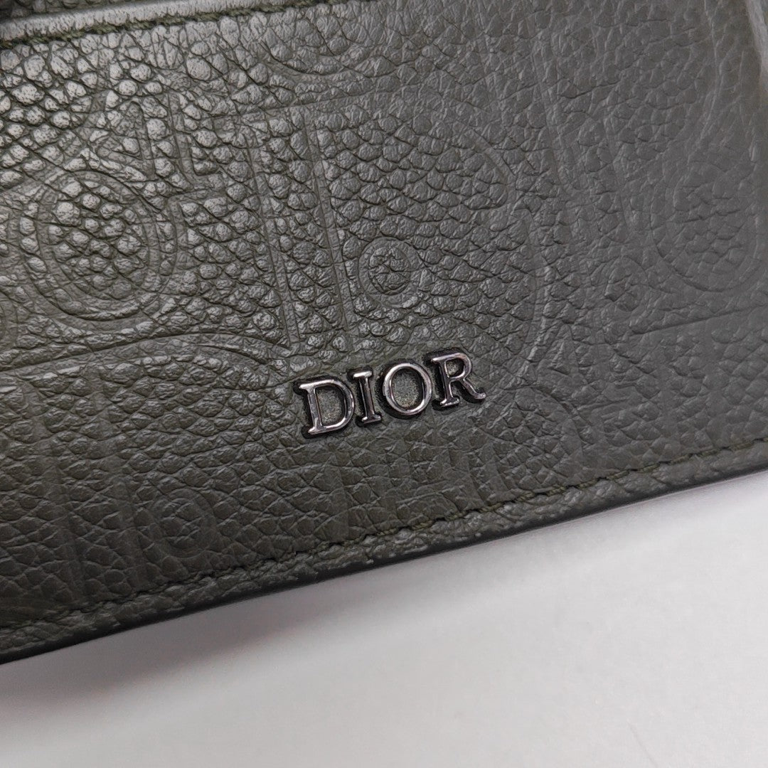 Calfskin Card Holder Green