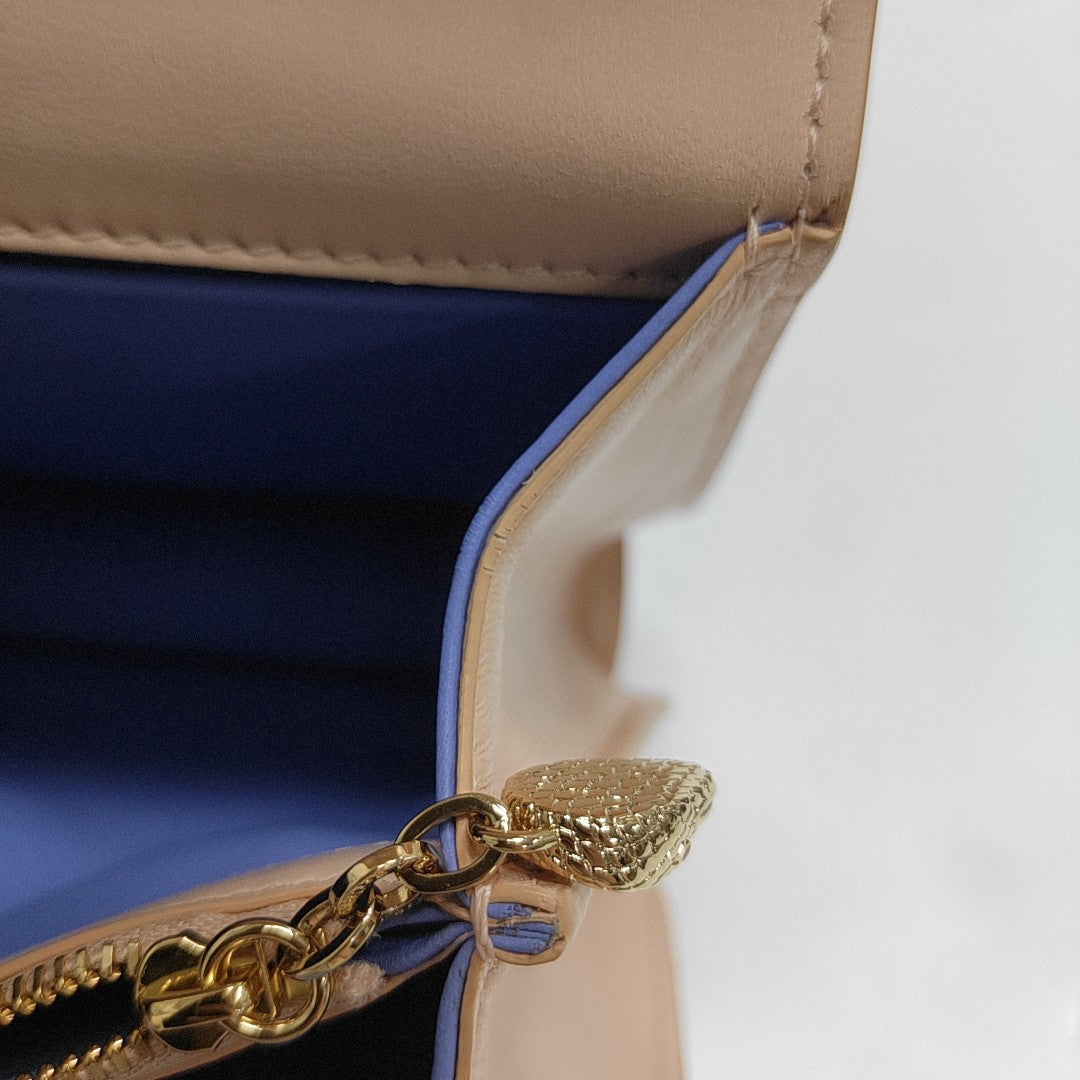 SERPENTI FOREVER MAXI CHAIN Medium Lambskin Pink
