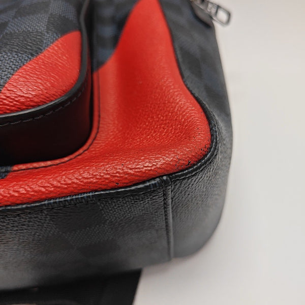 JOSH Damier Graphite Coated Canvas Black