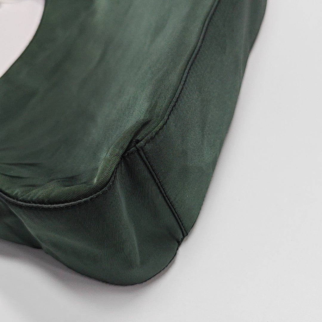 Nylon Shoulder Bag Green