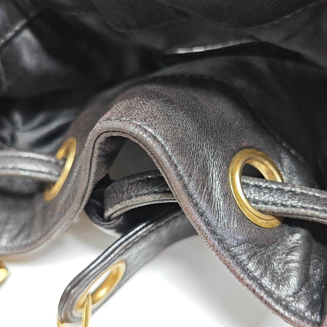 Calfskin Bucket Bag Brown