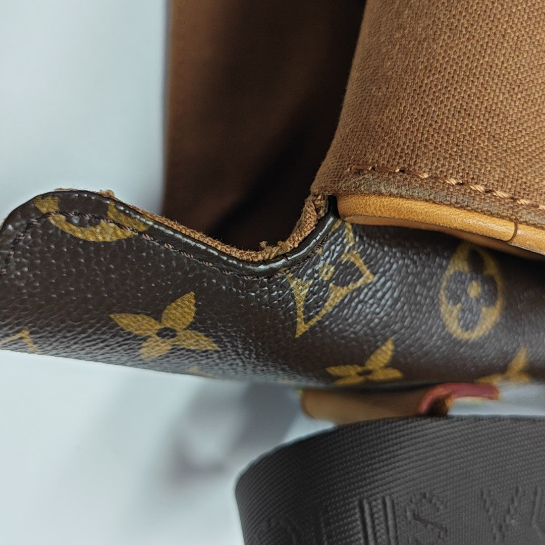VALMY Monogram Coated Canvas Brown
