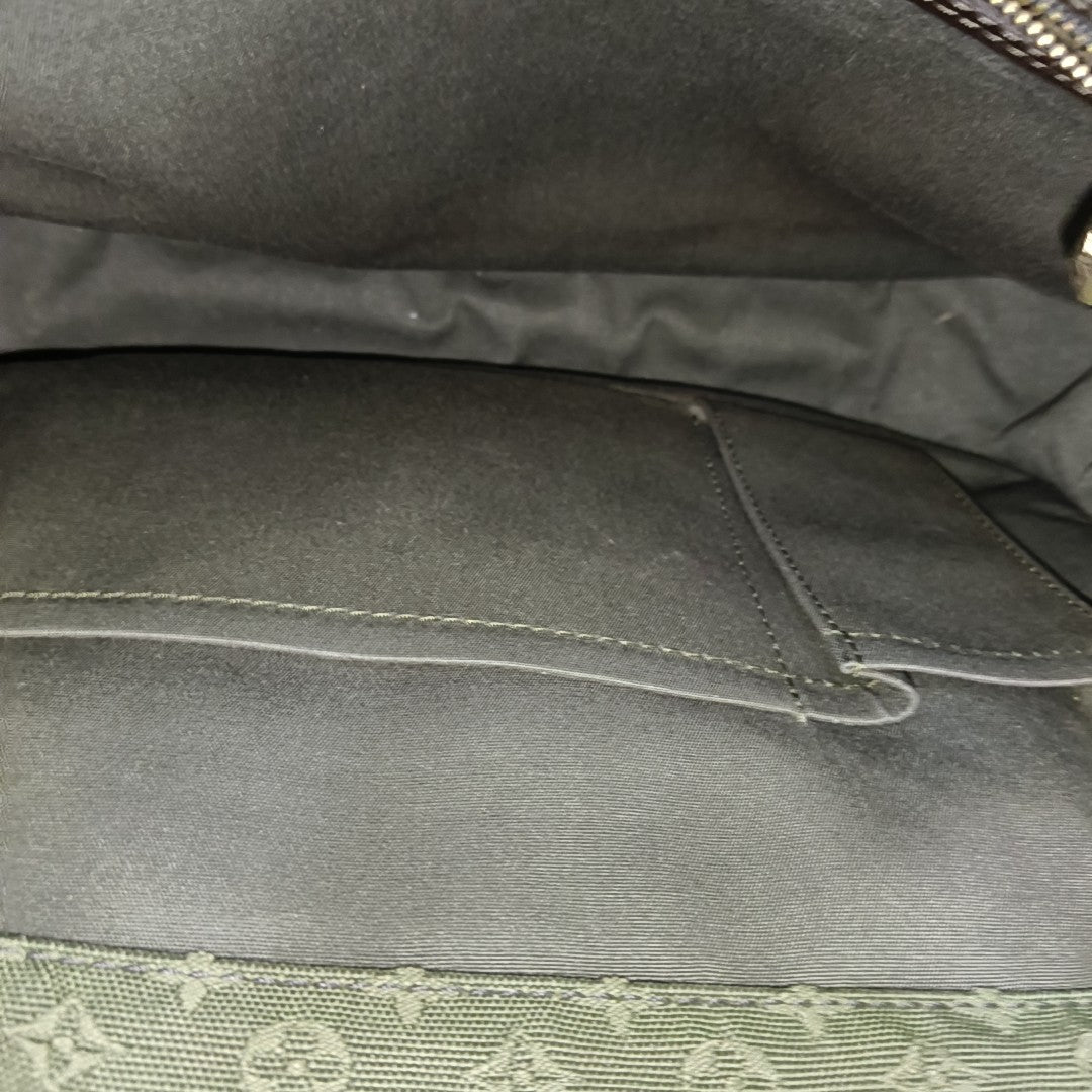 MARY KATE Monogram Canvas Green