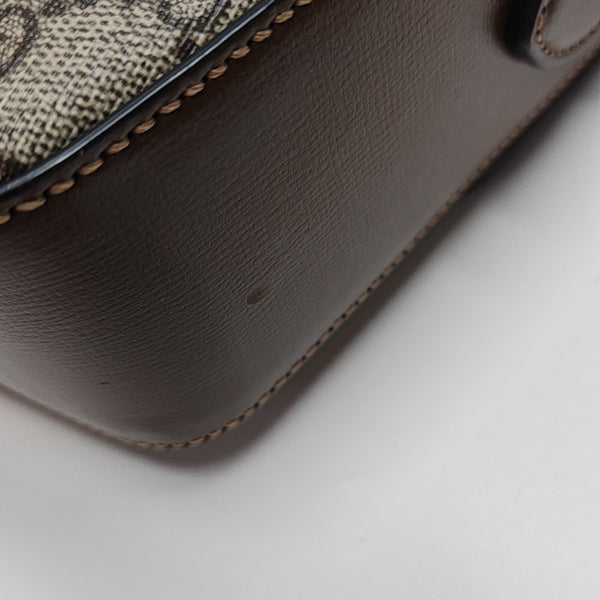 Monogram Coated Canvas Shoulder Bag Beige
