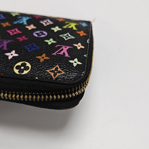 LV × TM ZIPPY Monogram Coated Canvas Black Wallet
