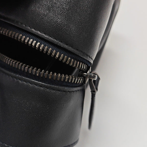 Calfskin Top Handle Bag Black