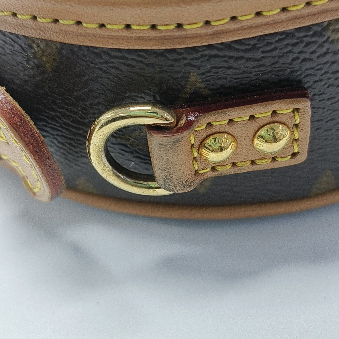 BOITE CHAPEAU Mini Monogram Coated Canvas Brown